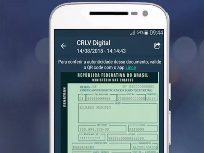 Saiba como obter versão digital do Certificado de Registro e Licenciamento de Veículo