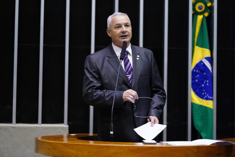 Deputado Coronel Telhada (PP-SP) no Plenário da Câmara dos Deputados