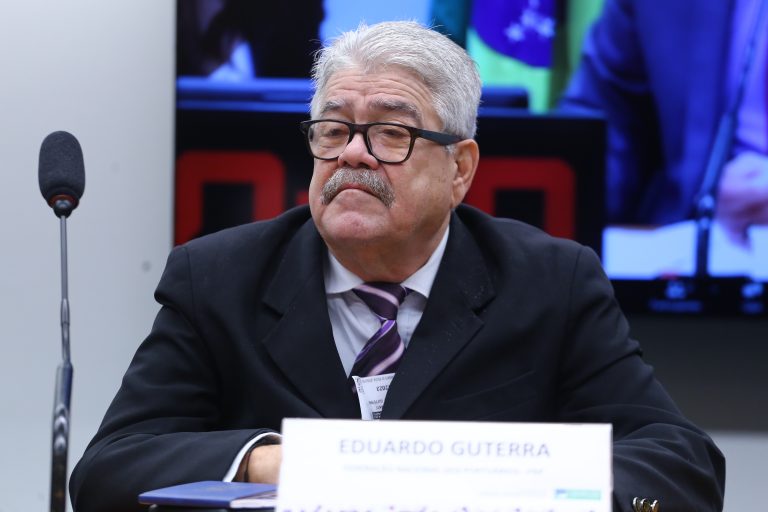 Audiência Pública – Situação dos portos no Brasil e o impacto na cadeia produtiva. Presidente - Federação Nacional dos Portuários, Eduardo Guterra.