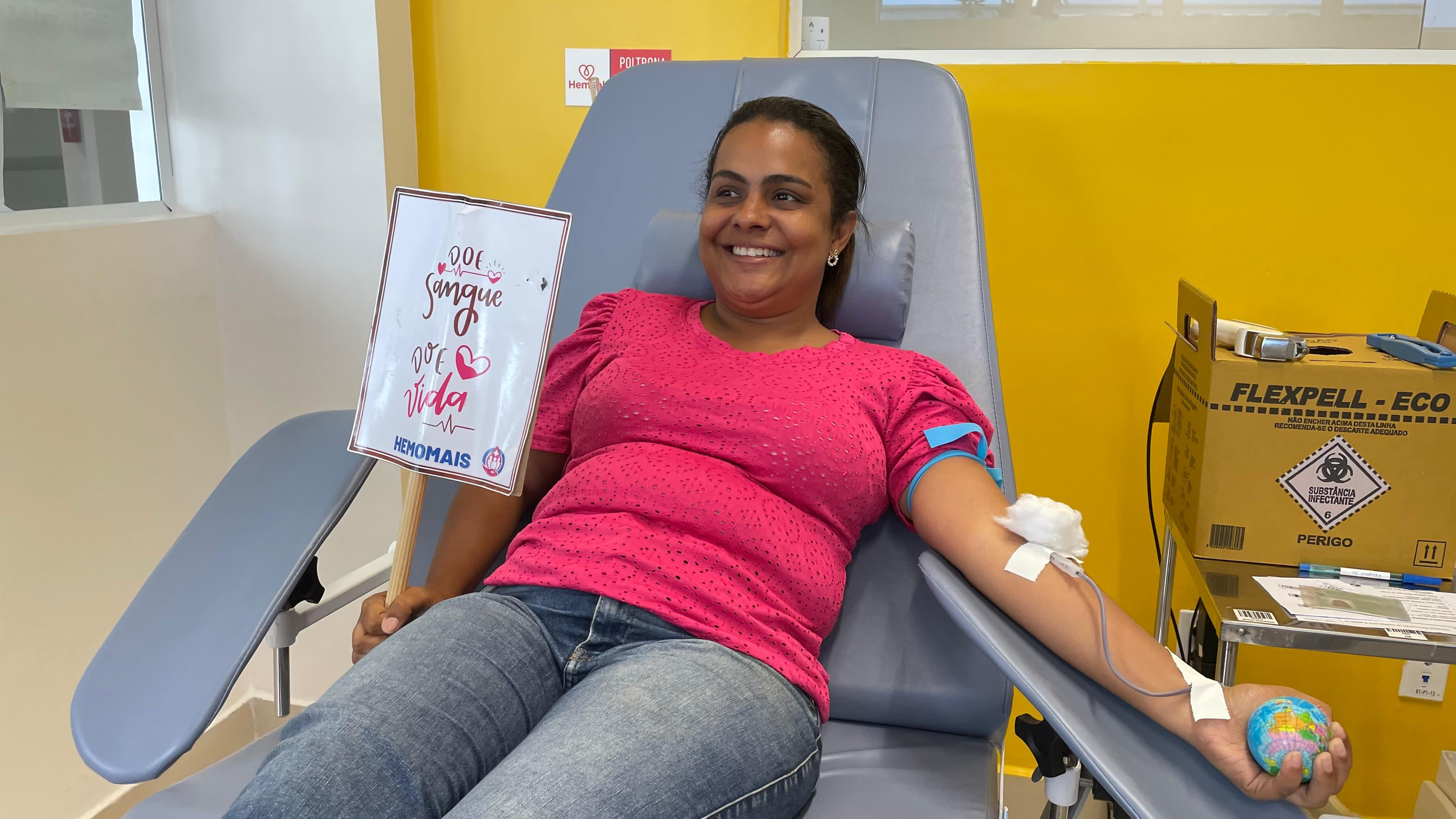 Imagem da campanha de doação de sangue
