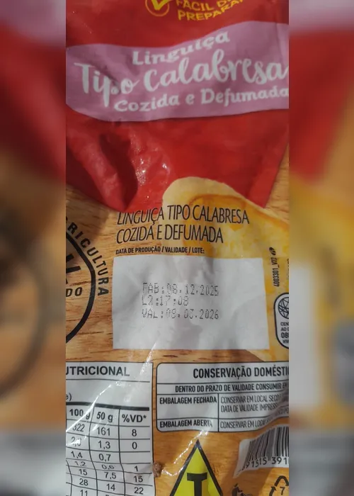 Alimentos apreendidos no Vergel do Lago