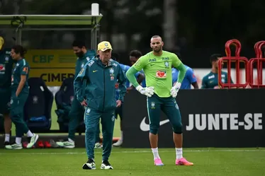 Ancelotti durante treino da Seleção no Estados Unidos.