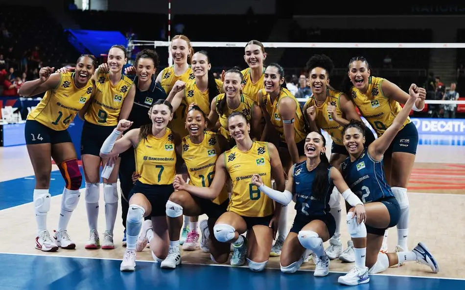 Seleção Brasileira depende apenas de si para avançar à fase final da VNL.
