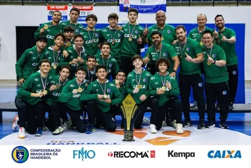 Atletas de Alagoas são medalhistas pelo Brasil no Sul-Americano Sub-14 de Handebol